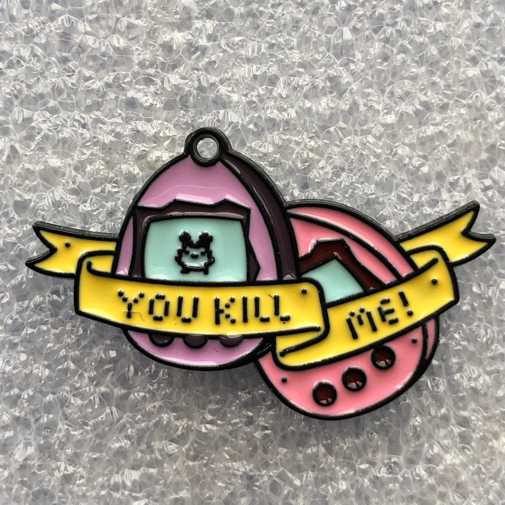 🌻10/$10🌻 You Kill Me Tamagotchi Y2K Enamel Pin